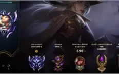 Conta de LoL c/ 312 skins, Diamante ll.