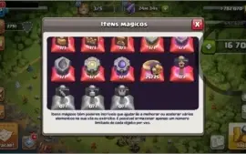CENTRO LVL10/CONSTRUTOR LVL8 - CLASH OF CLANS +DE 16K GEMAS!