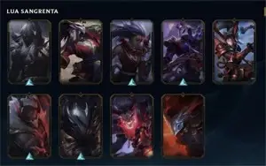 Conta - Coleção De Skins Vermelhas
