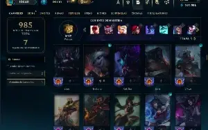 Platina 4 com TODOS os champs e 209 Skins ( JG / MID / ADC )