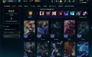 Platina 4 com TODOS os champs e 209 Skins ( JG / MID / ADC )