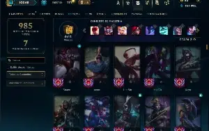Platina 4 com TODOS os champs e 209 Skins ( JG / MID / ADC )