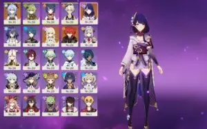 Conta Ar38 - Ganyu + Raiden Shogun + 12K Primogems