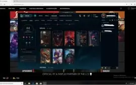 Conta LOL com 2 skins ultimates mais 42 skins