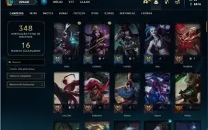 Conta prata 4 com 107 Champs e 99 Skins