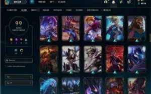 Conta prata 4 com 107 Champs e 99 Skins