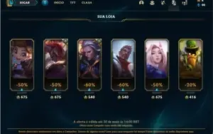 Conta prata 4 com 32 Champs e 12 Skins