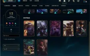 Conta prata 4 com 32 Champs e 12 Skins