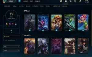 Conta prata 4 com 32 Champs e 12 Skins