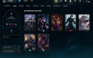 Conta Unranked com 36 Champs e 7 Skins + 1 Fragmento