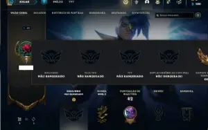 Conta Unranked com 36 Champs e 7 Skins + 1 Fragmento