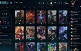 Conta Lol Gold4 Com 124 Skins