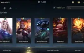 [barato] conta wild rift 17 skins