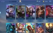 Continha incrível, com skins raras