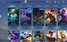 Continha incrível, com skins raras
