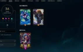 Conta League of Legends Full Acesso - 77 Champs e 36 Skins