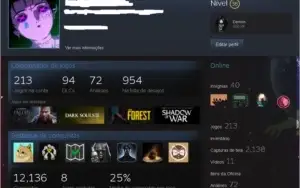 Conta Steam Nivel 36 - 213 Jogos