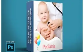 Pack 100 Artes Para Médico - Editáveis Photoshop