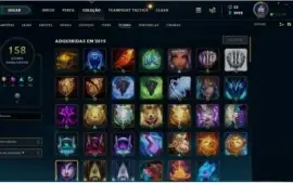 Conta de lol, nivel 250, 240 skins
