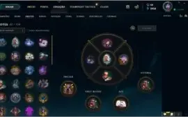 Conta de lol, nivel 250, 240 skins