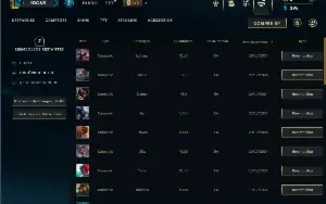 Ouro 3 com 30 Champs e 2 Skins