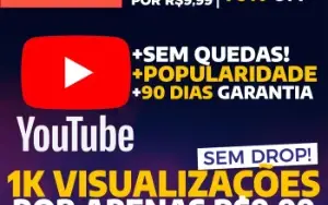 [Promoção] 100 Visualizações Youtube por apenas R$ 0,99
