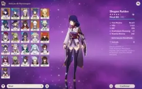 Ar49,Raidenc2+arma,Ayaka,Diluc,Agitação trovejante,2Orações