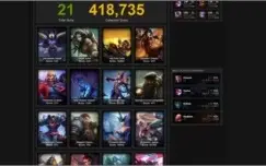 Conta League of Legends com Todos os Vitoriosos