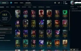 CONTA LOL DIAMANTE 4|22 SKINS(2 LENDÁRIAS)+ acc lvl 6 GRÁTIS