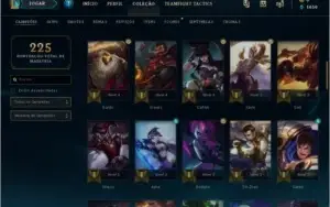 conta diamante 4 28 skins 66 campeões