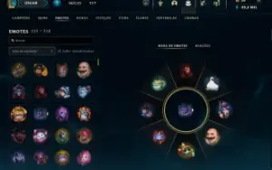 Conta lol lv566, 359 skins, elo esmeralda 4 e primeiro dono!