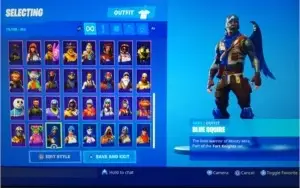 Fortnite acount with especial skins