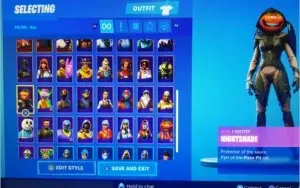 Fortnite acount with especial skins