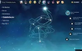 Conta do Genshin/Honkai, AR 52/Level 82, Ayaka C1 e Klee C1