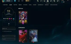 Diamante 4 com 80 Champs e 24 Skins
