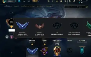 Diamante 4 com 80 Champs e 24 Skins