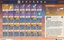 AR35Xiao, arco de amos+orgulho celestial+36 resinas frágeis