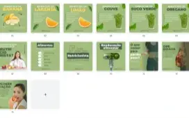 Pack Canva Nutricionista Vol 3 - 73 Artes Editáveis