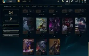 Unranked lv 27 com Kayle Juiza e Singed Pelotão Riot (raras)