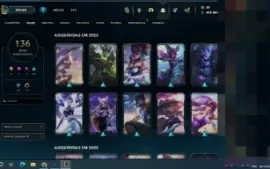 Pacote De Contas Lol - 3 Contas Com Mais De 150 Skins