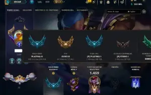 Platina 2 com TODOS os Champs e 366 Skins ( JG / ADC )