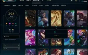 CONTA LEAGUE OF LEGENDS 384 SKINS - RAMUS REI