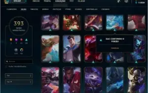 CONTA LEAGUE OF LEGENDS 384 SKINS - RAMUS REI