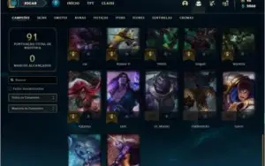 Conta prata 4 com 15 skins e 47 champs (Criada em 2013)