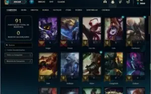 Conta prata 4 com 15 skins e 47 champs (Criada em 2013)
