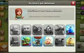 conta clash of clans, centro der vila nivel 9