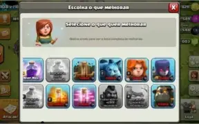 conta clash of clans, centro der vila nivel 9