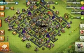conta clash of clans, centro der vila nivel 9