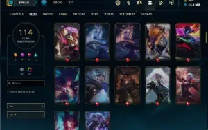 Conta bronze 2 com 120 Champs e 114 Skins ( MAIN MID / ADC )