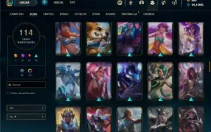 Conta bronze 2 com 120 Champs e 114 Skins ( MAIN MID / ADC )